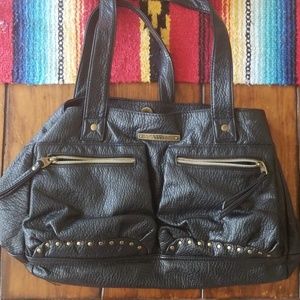 VANS black foux leather purse.